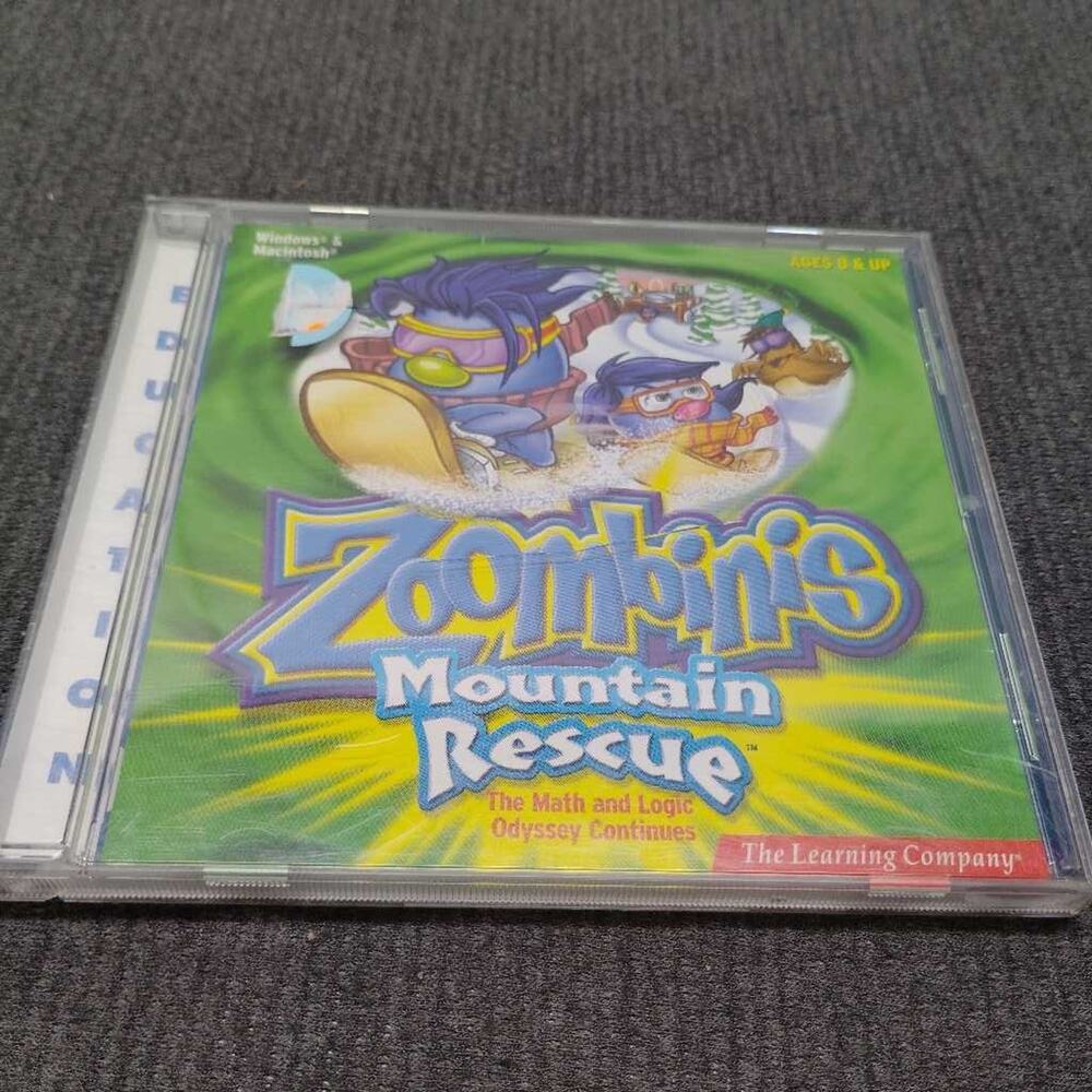 Zoombinis Mountain Rescue PC Mac CD-ROM Learning Company Game